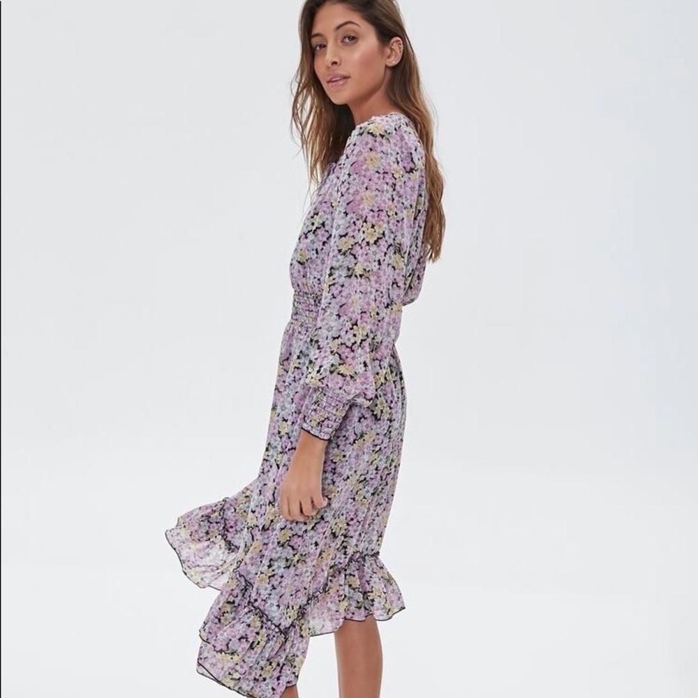 Floral high low dress